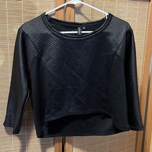 Cotton On Black Quilted Top